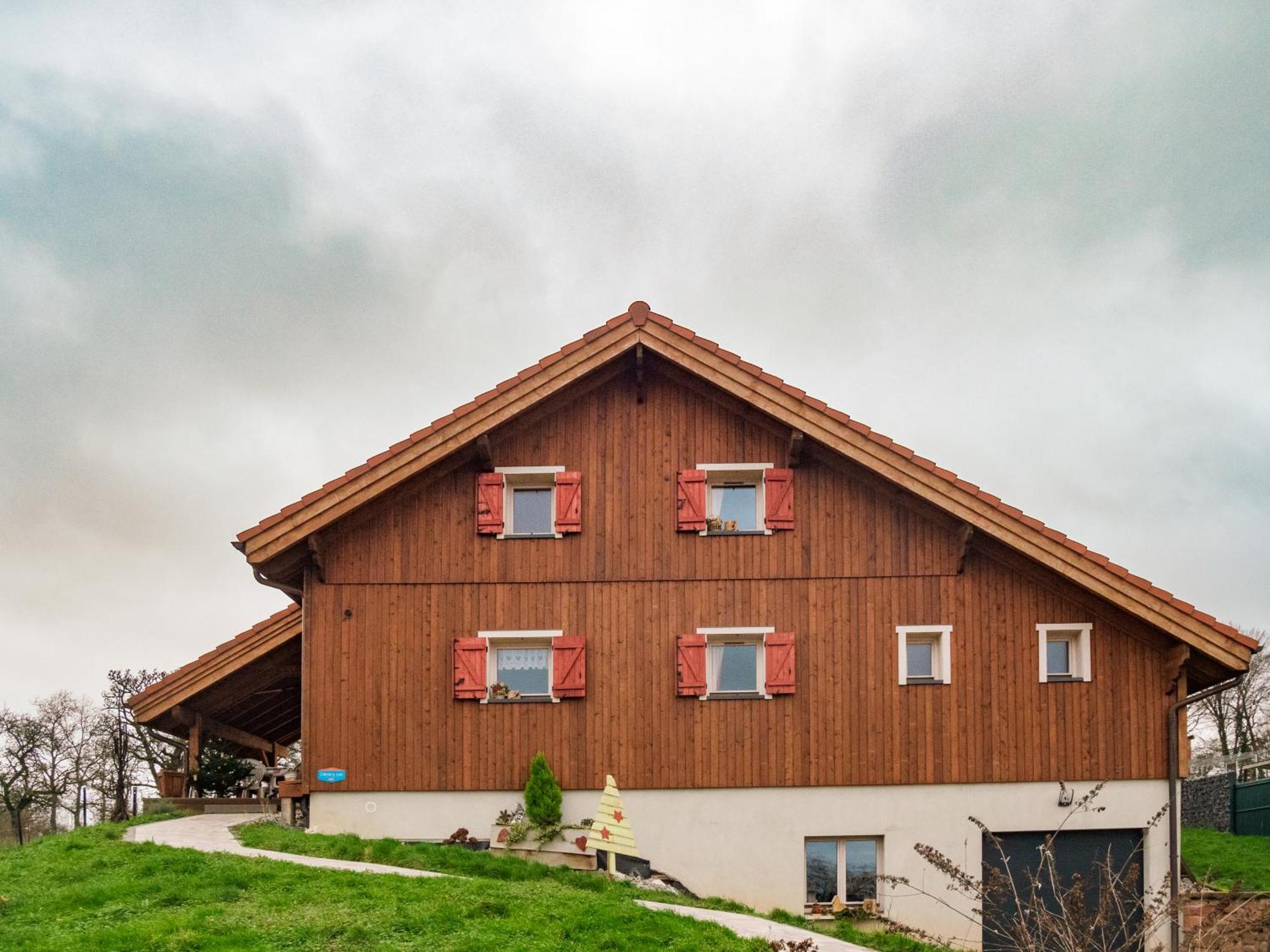 Le Chalet Au Vieux Vignoble Avec Espace Sauna Et Jacuzzi Bouxwiller  Екстер'єр фото
